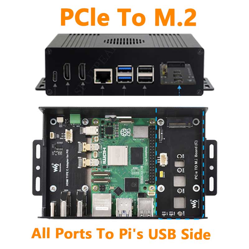 Nvme Ssd - Raspberry Pi 5 ボックス ケース キット-C
