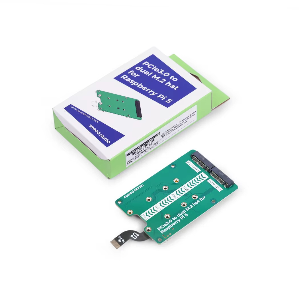 M.2 Ssd - 103110065 PCIe3.0 スイッチ、デュアルM.2ハット、Raspberry Pi 5対応、NVMe SSD対応、Hailo8/8Lモジュール対応