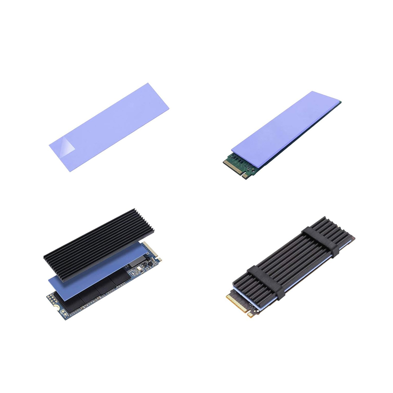 Nvme Ssd - シリコンサーマルパッド付きアルミニウムヒートシンク,pcie,nvme,m.2,2280,ssd