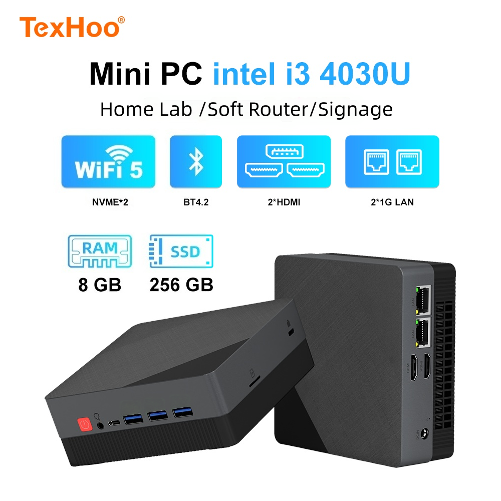 Texhoo MINI PC：Intel Core i3-4 - Memory Card Ssd のレビューと価格