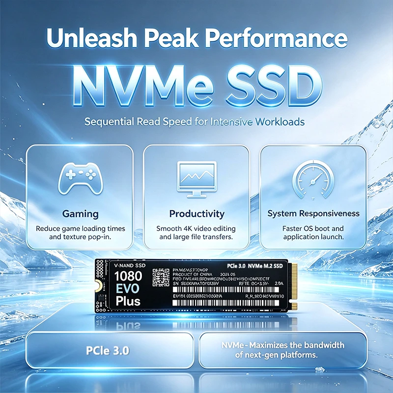 最新の1080 EVO Plus M.2 NVMe一体型SS - Ssd 500Gb のレビューと価格