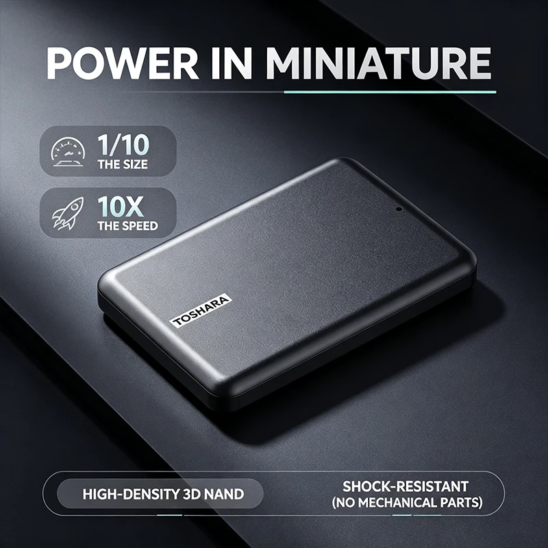 TOSHARA A5 ポータブルSSD 4TB、2TB、1T - Ssd 500Gb のレビューと価格