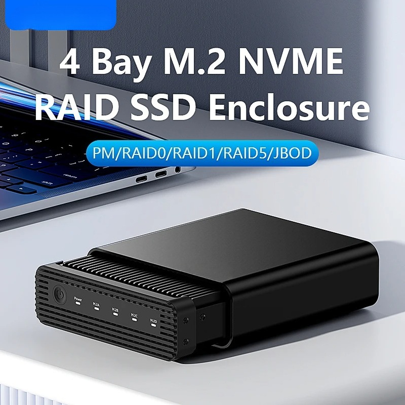 アルミニウム製M2 4ベイUSB4外付けNVME SSDエン - External Ssd のレビューと価格