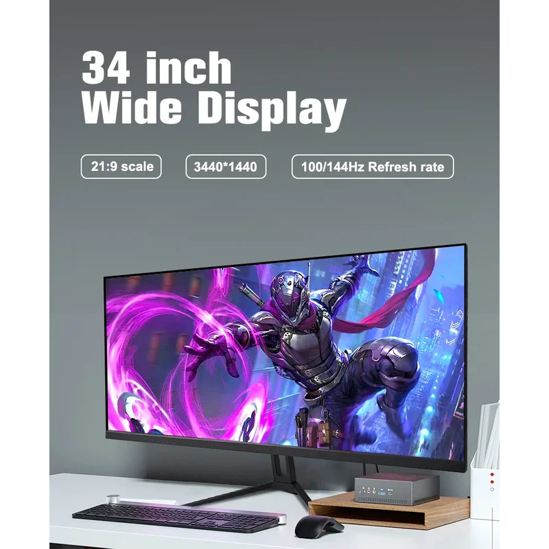 34インチ曲面モニター 144Hz/165Hz コンピュータ - Memory Card Ssd のレビューと価格